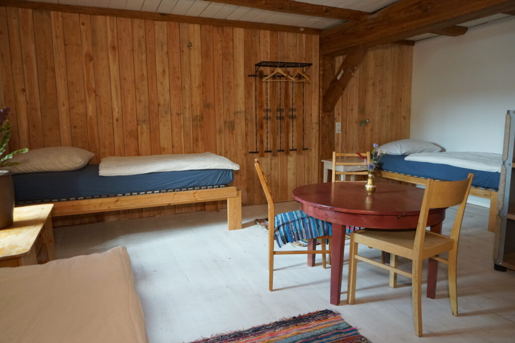Inside the guesthouse